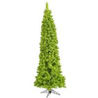 Vickerman 5.5' x 22" Flocked Lime Pine 150 Lime Lights